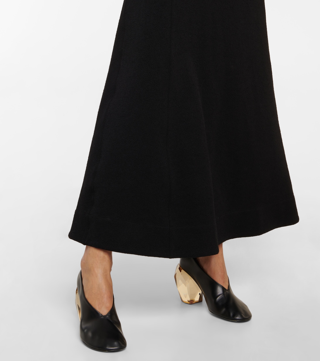 Maxikleid aus Baumwoll-Crêpe | Jil Sander