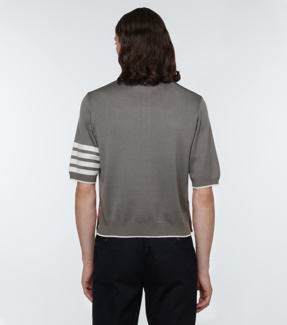 Polo 4-Bar de seda y algodón | Thom Browne