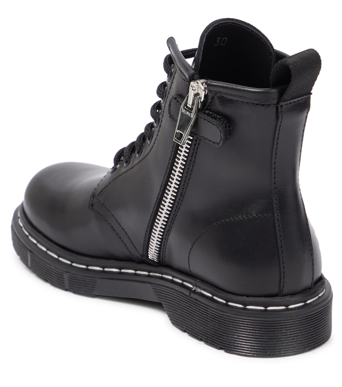Botines de piel con cordones | Balmain Kids
