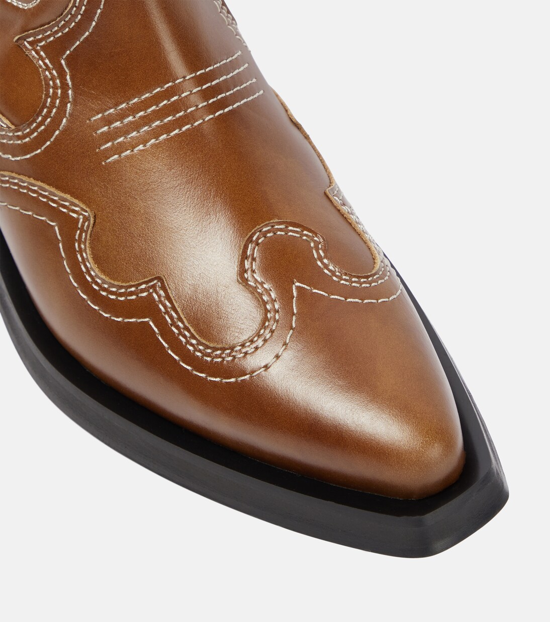Bottes santiags en cuir | Ganni