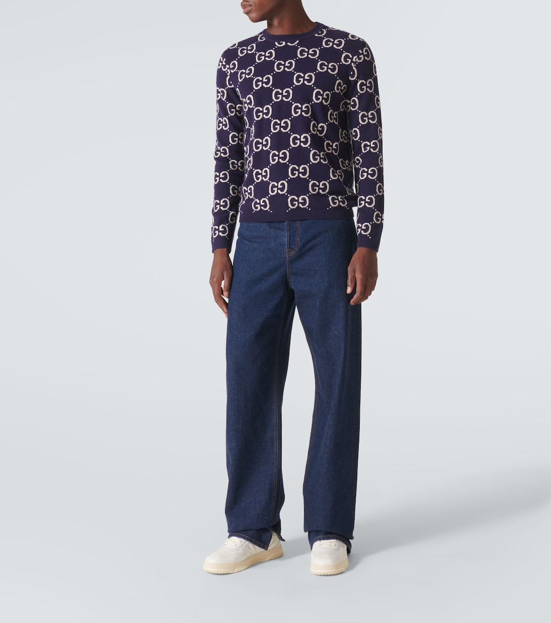 Pull GG en jacquard de laine | Gucci