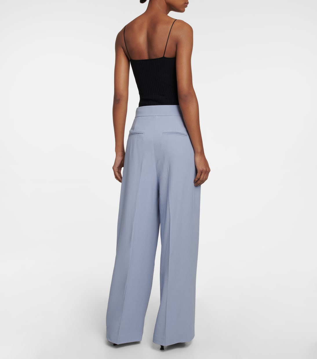 Pantalon ample en laine mélangée | Khaite