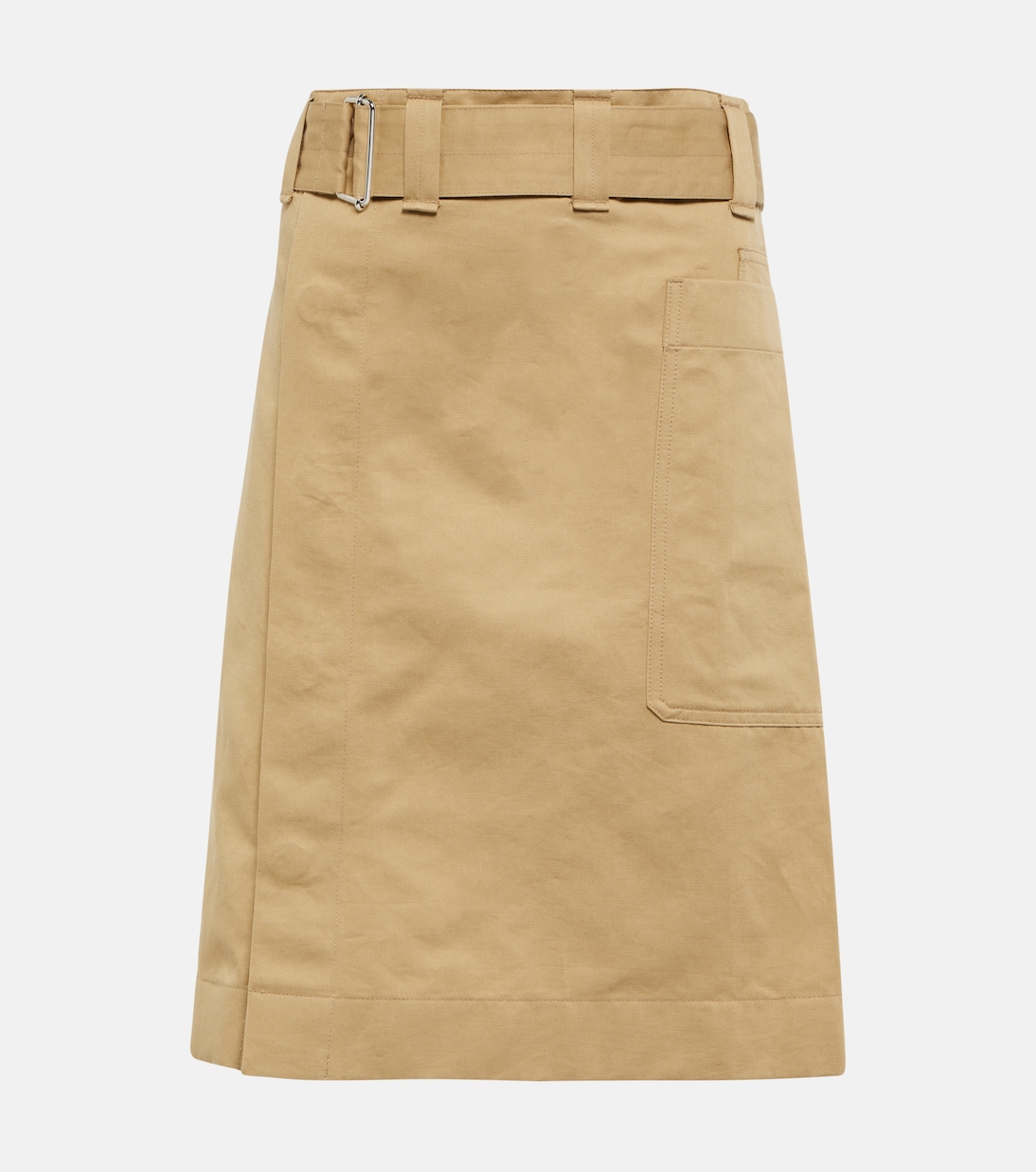 Mini-jupe en coton et lin | Lemaire