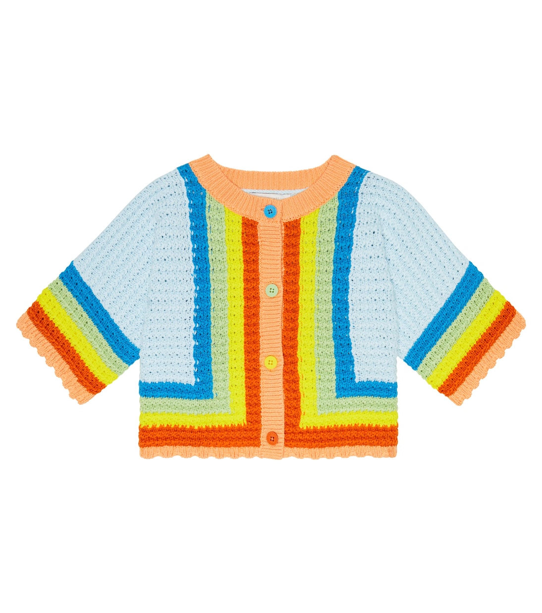 Cárdigan de algodón a rayas | Stella McCartney Kids