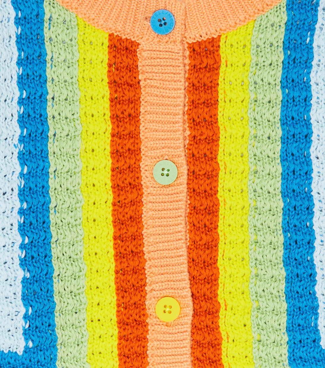 Cárdigan de algodón a rayas | Stella McCartney Kids
