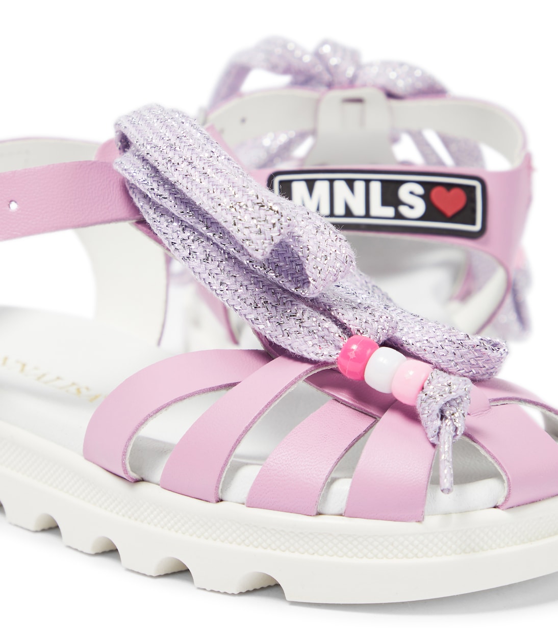 Sandali in pelle con decorazione | Monnalisa