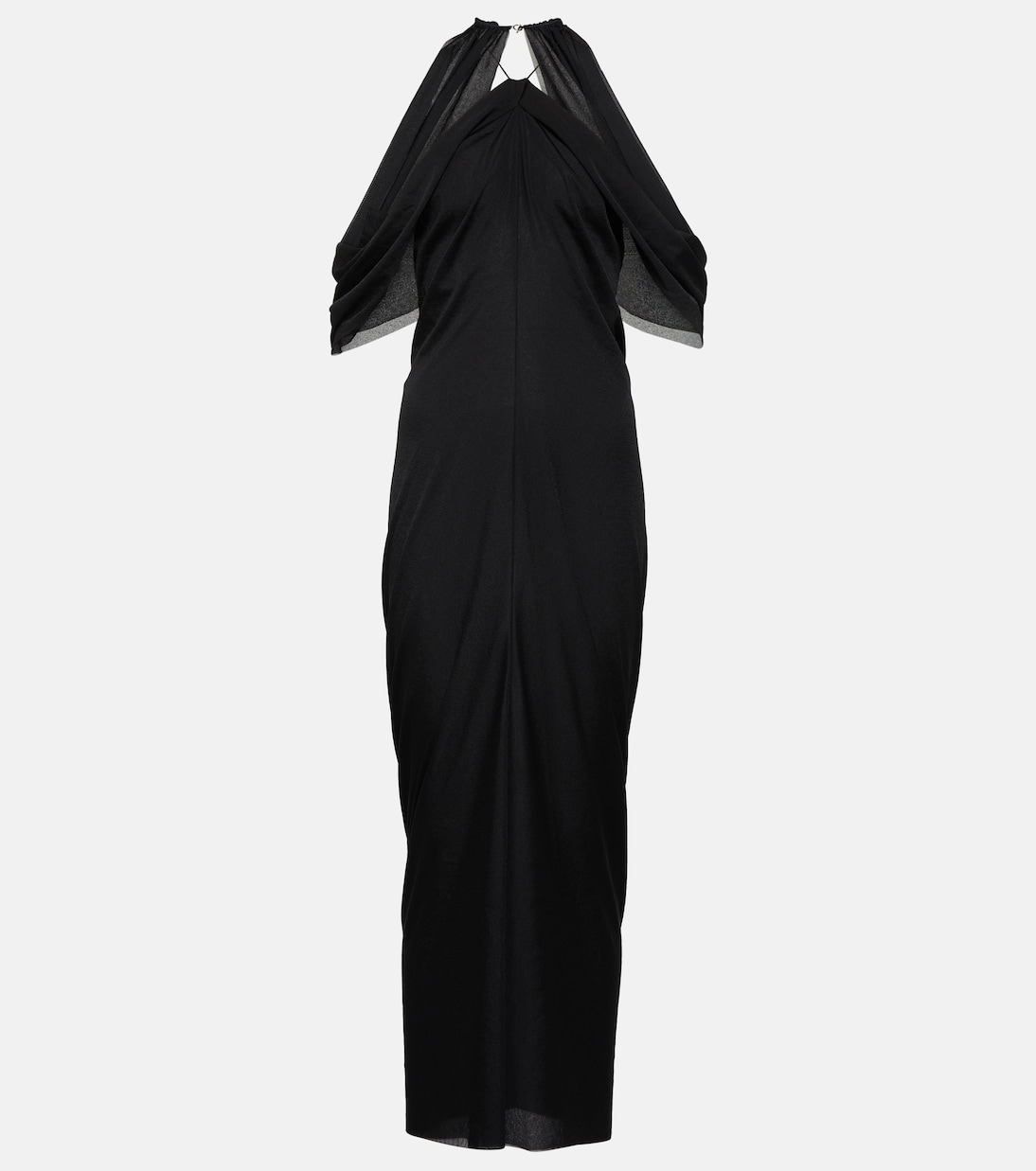 Off-shoulder draped midi dress | JW Anderson