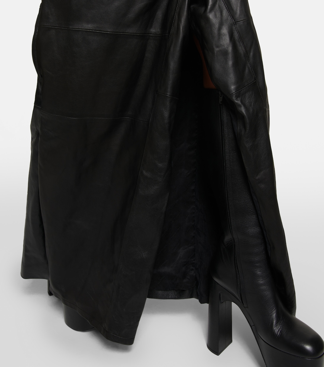 Gonna Apron Pants in pelle | Balenciaga