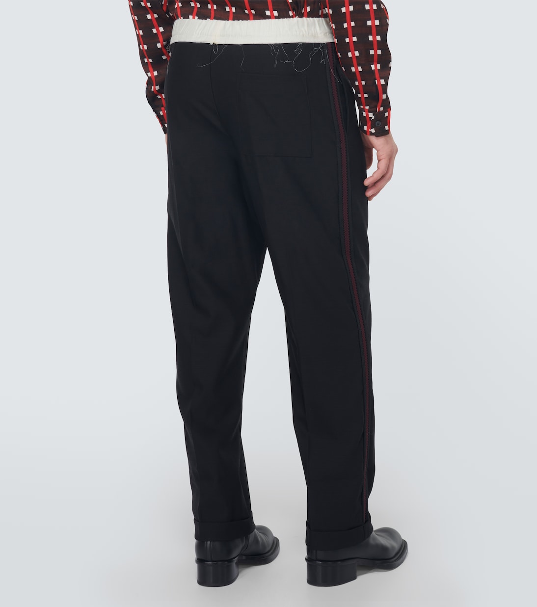 Pantalones deportivos rectos de lana | Wales Bonner