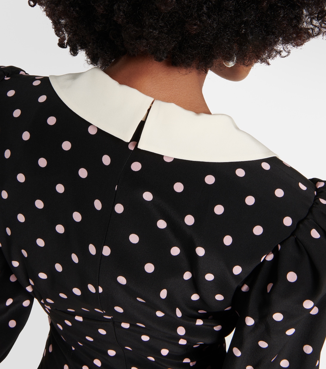 Polka-dot silk midi dress | Alessandra Rich