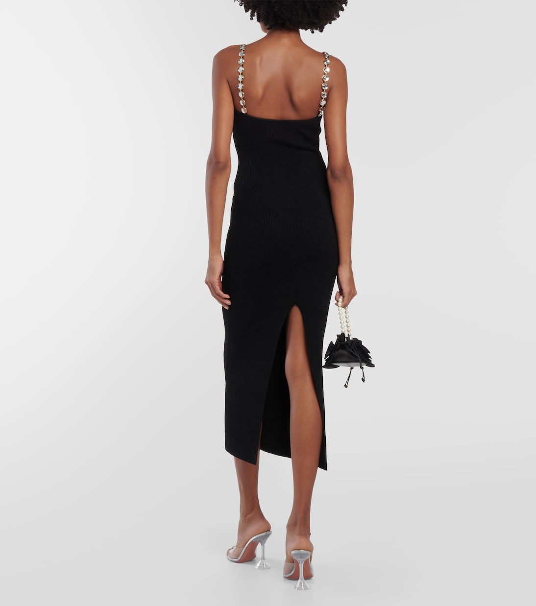 Abito midi Globe Chain Wave in maglia | Galvan