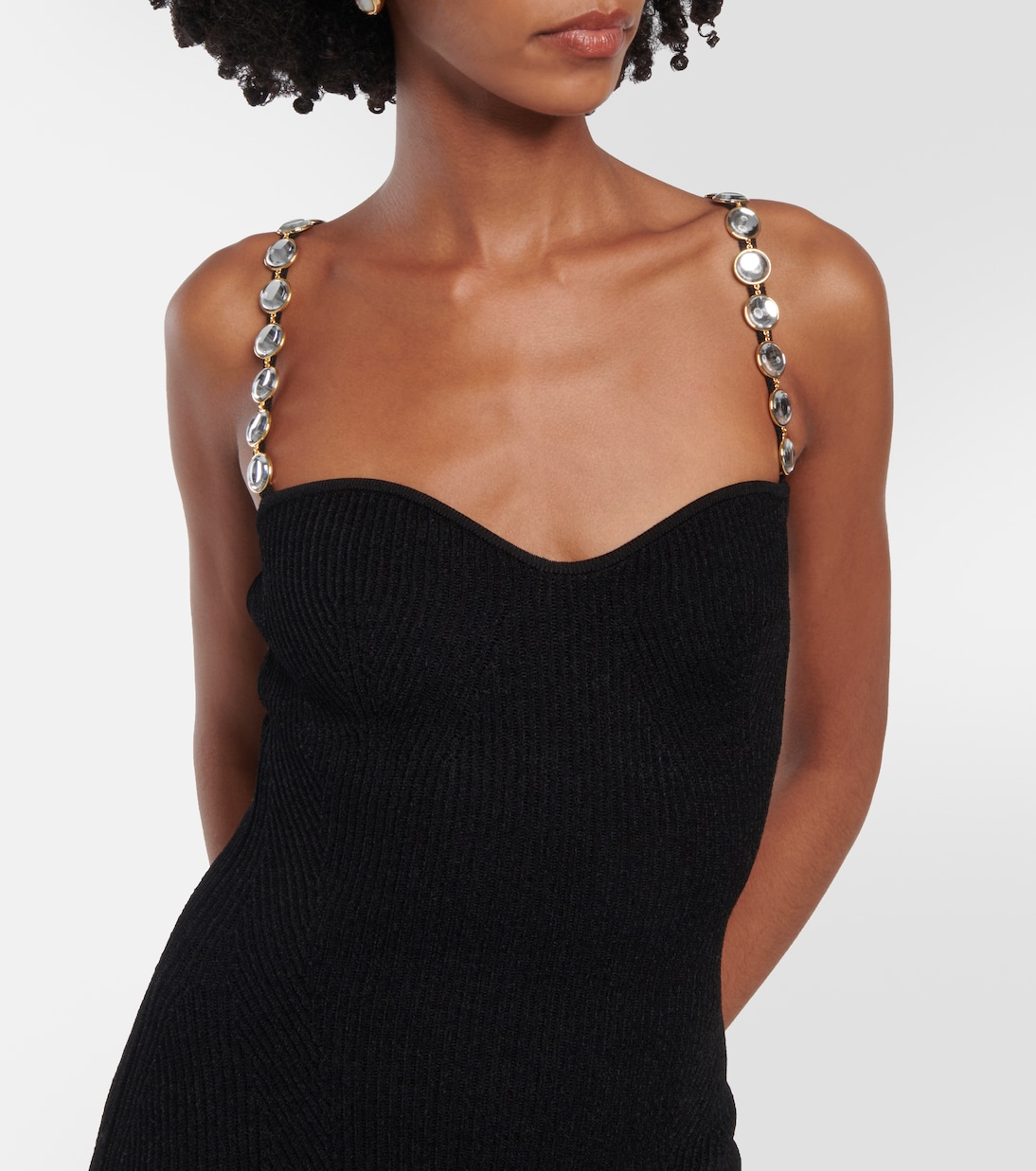 Abito midi Globe Chain Wave in maglia | Galvan
