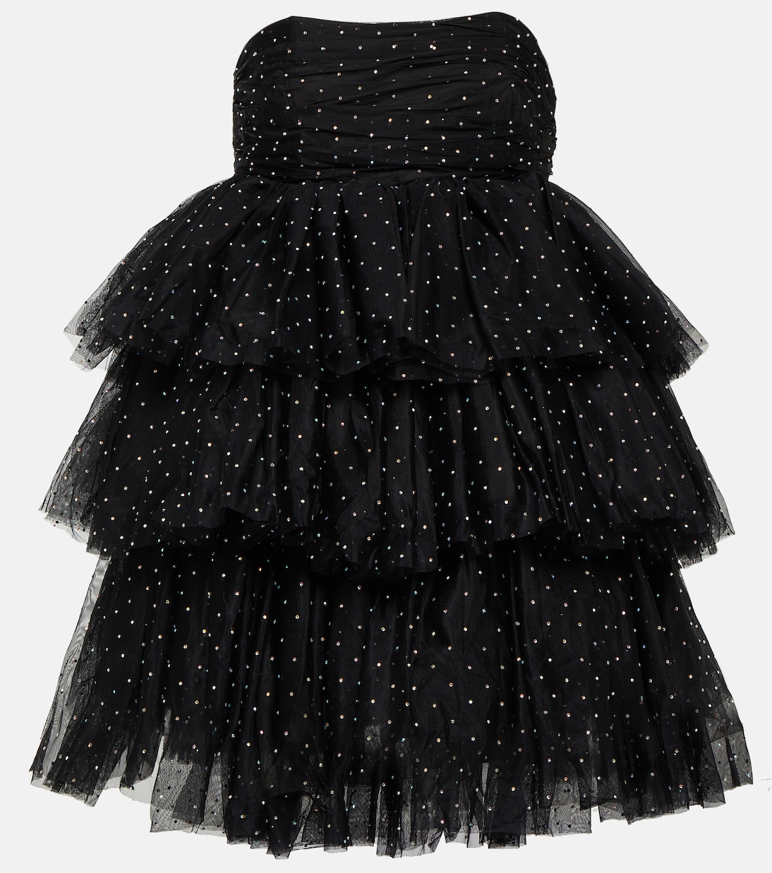 Miniabito in tulle senza spalline | Rotate