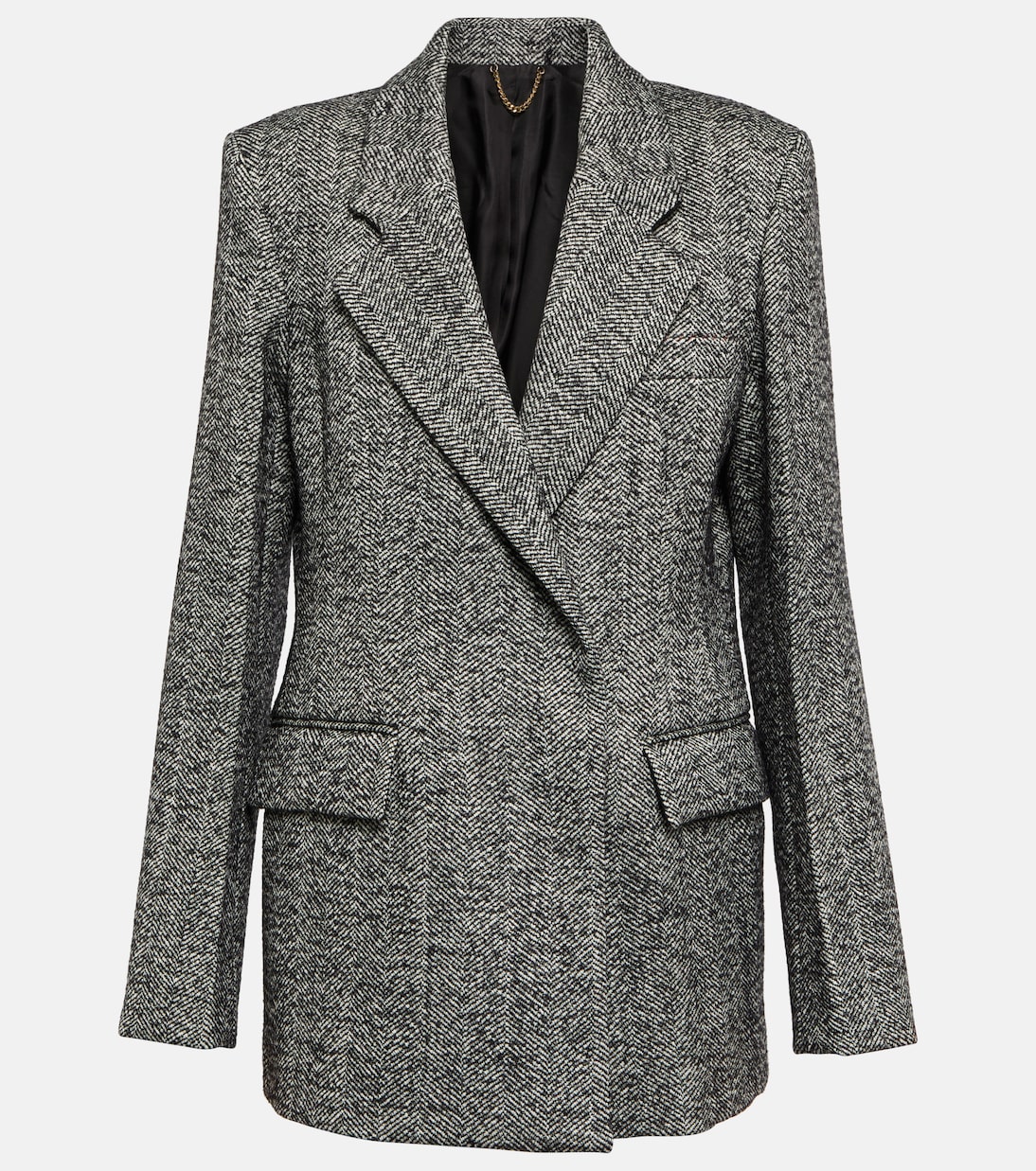 Giacca in misto lana a spina di pesce | Victoria Beckham