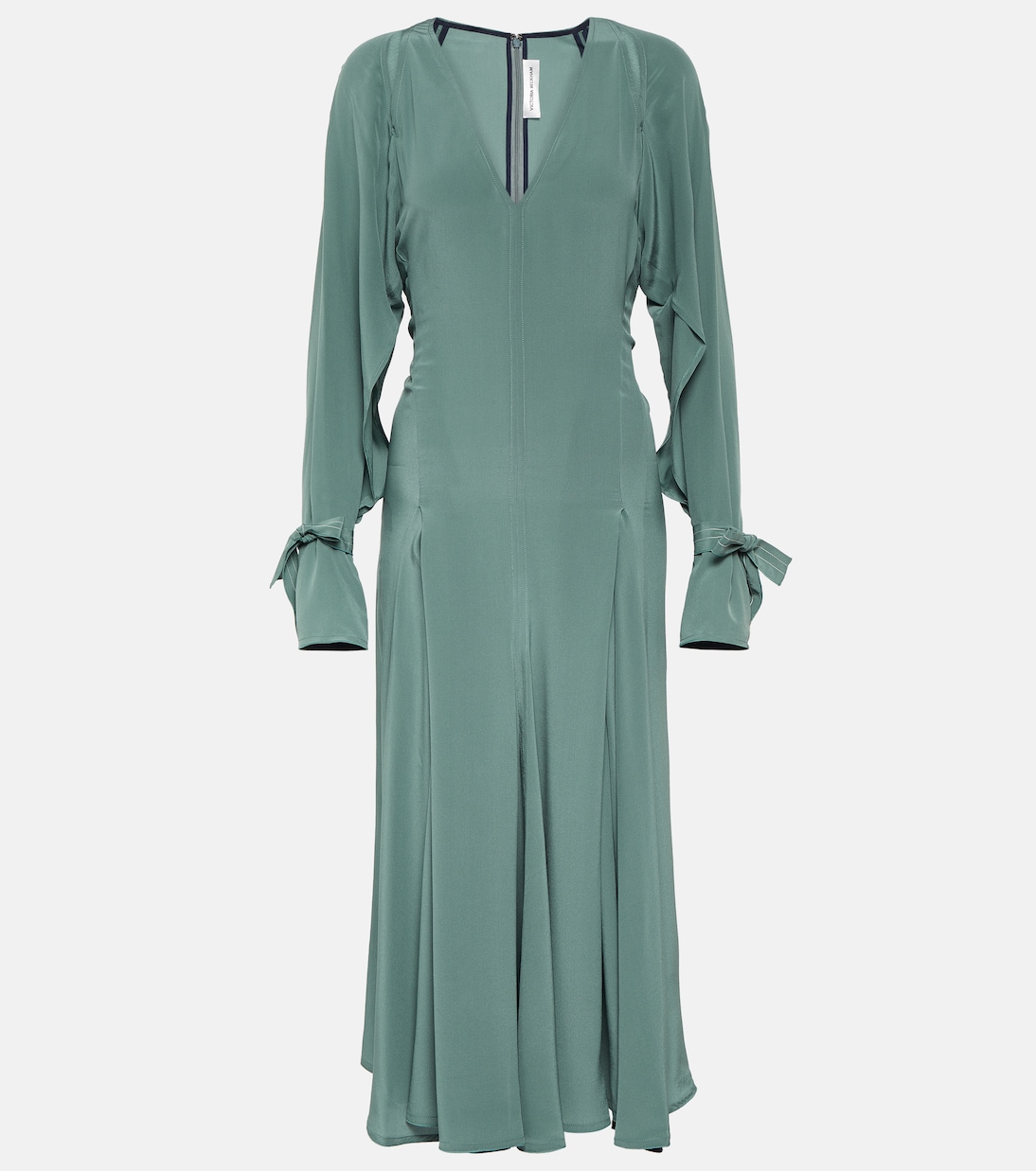 Abito midi Trench in seta | Victoria Beckham