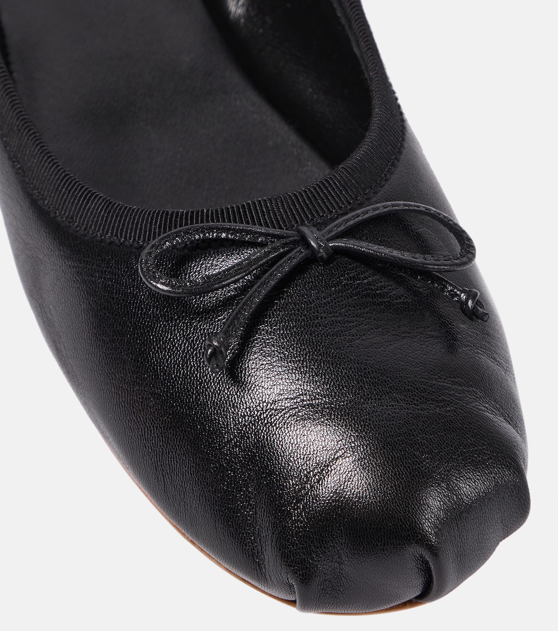 Ballerinas aus Leder | Miu Miu