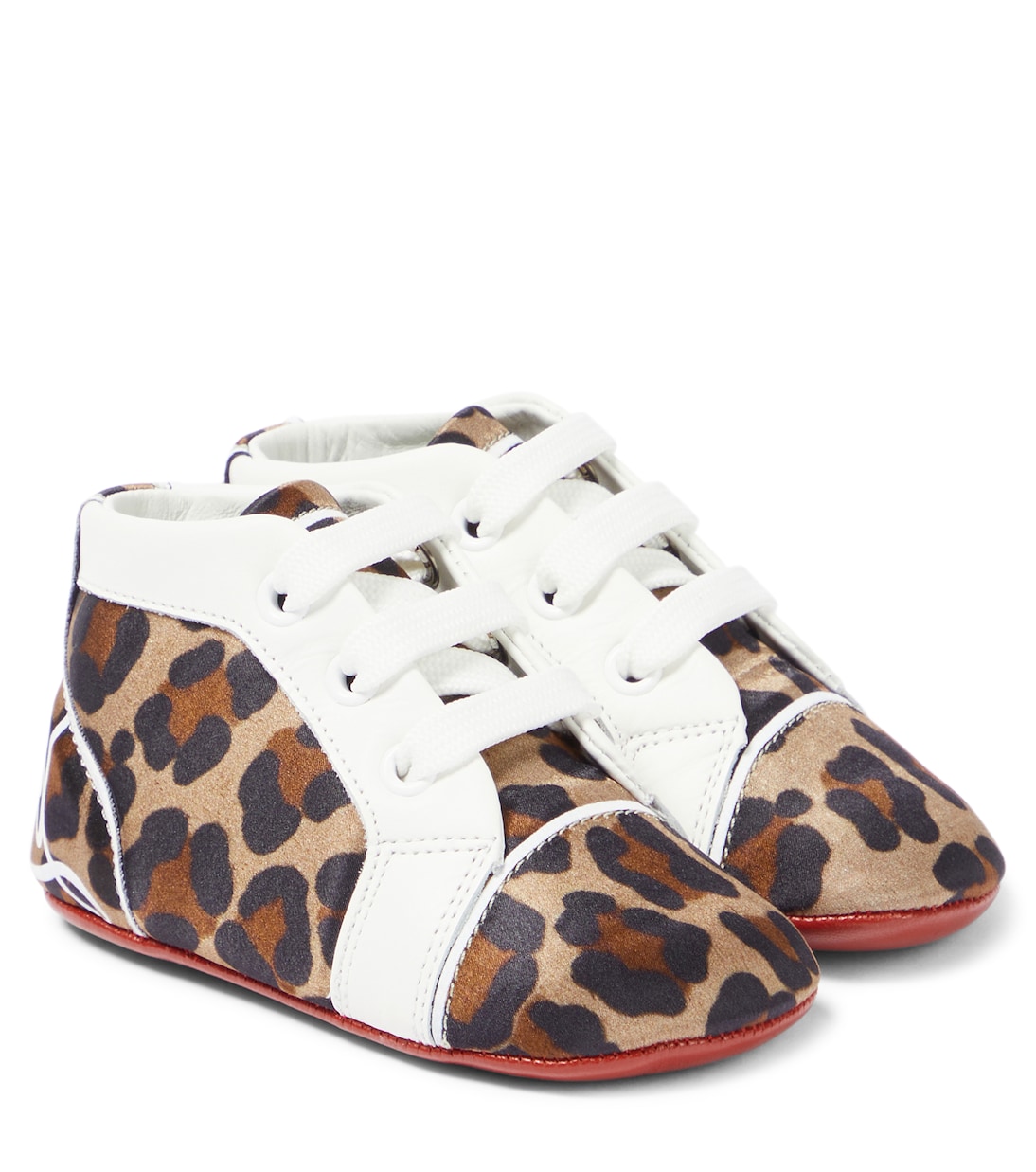 Baby Funnytopi leopard-print sneakers | Christian Louboutin Kids