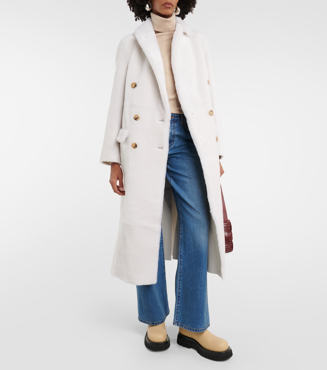 Manteau réversible en shearling | Blancha
