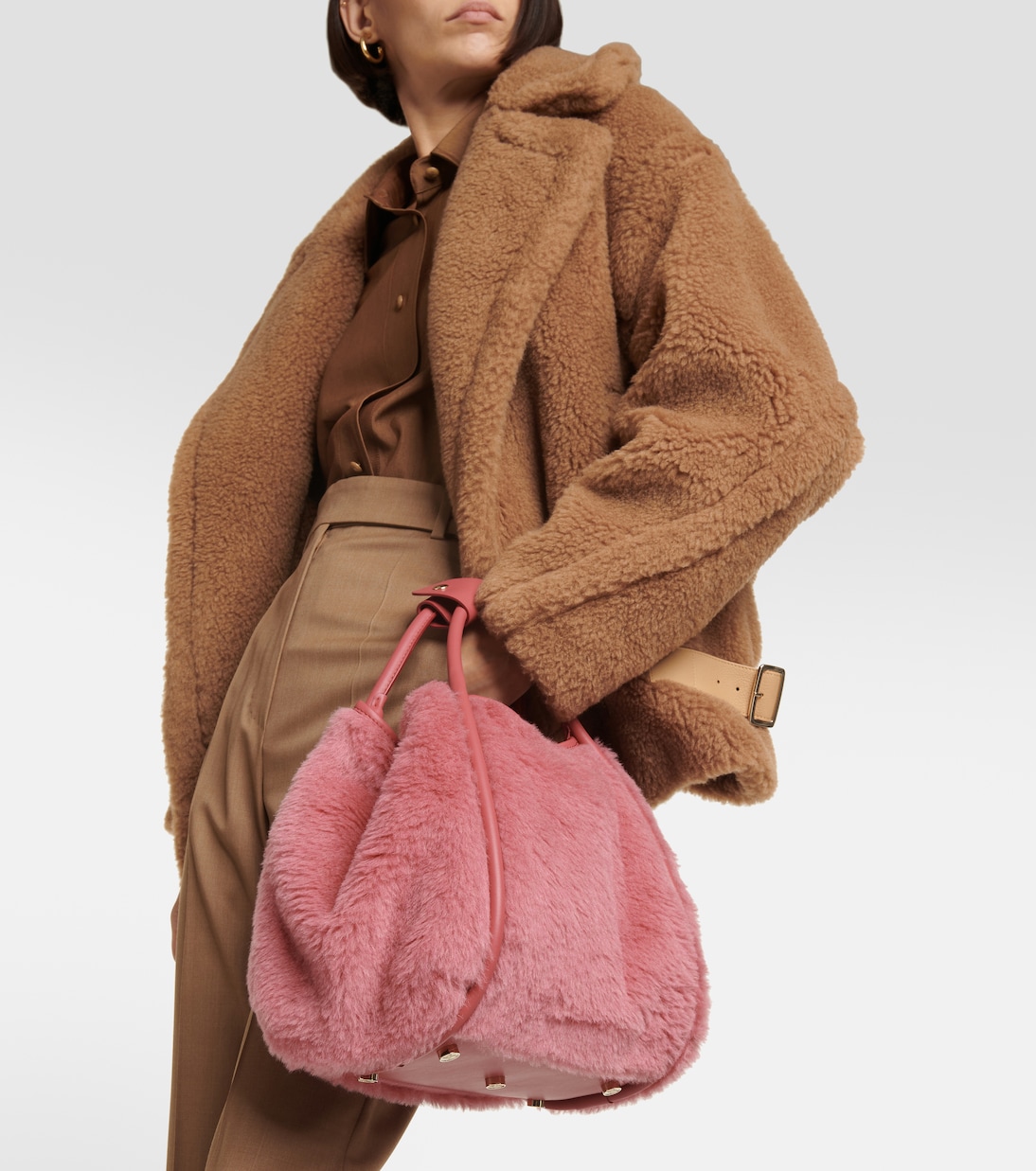 Borsa Marine Medium in teddy  | Max Mara