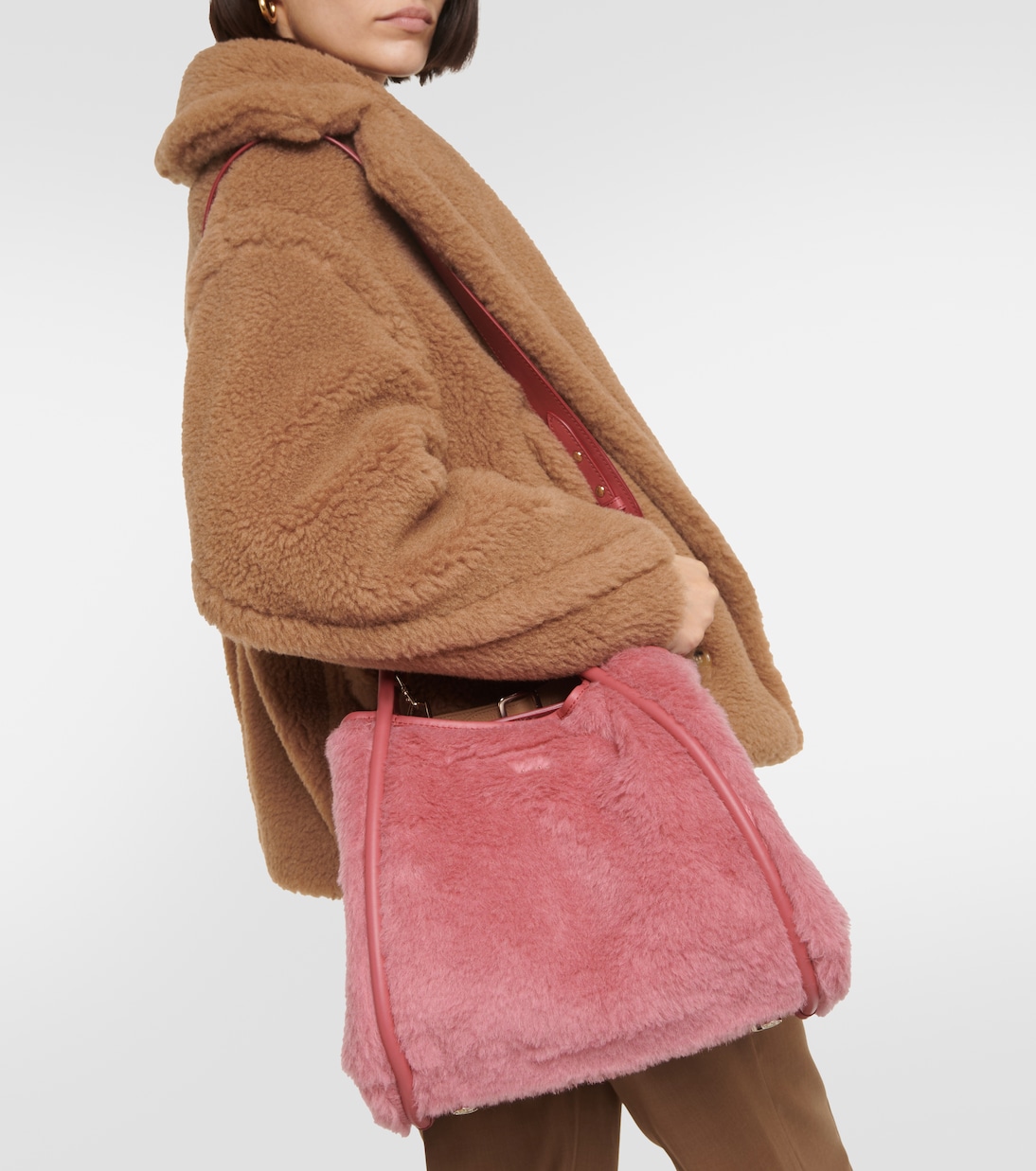 Borsa Marine Medium in teddy  | Max Mara