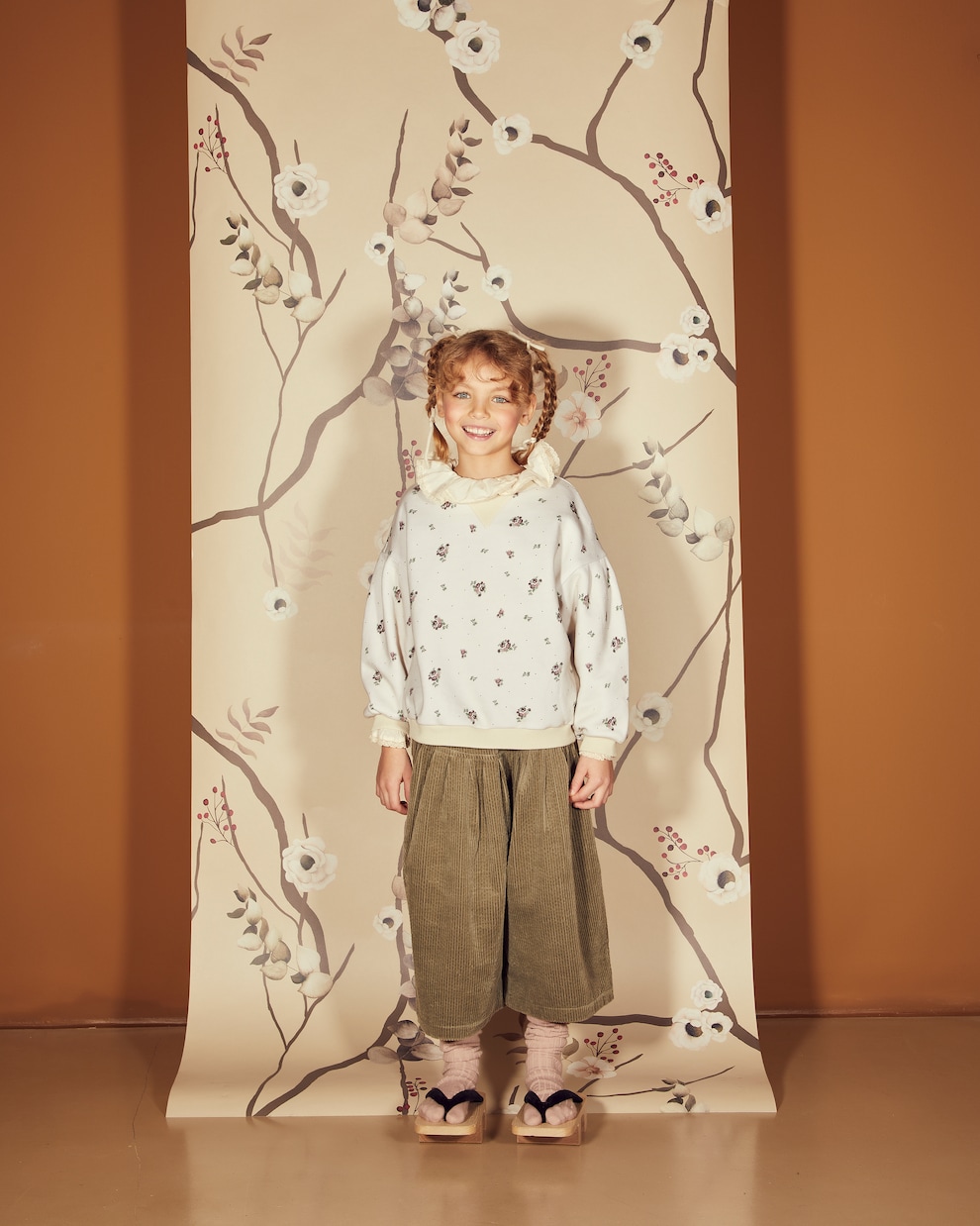 Yusu corduroy wide-leg pants | C'era Una Volta