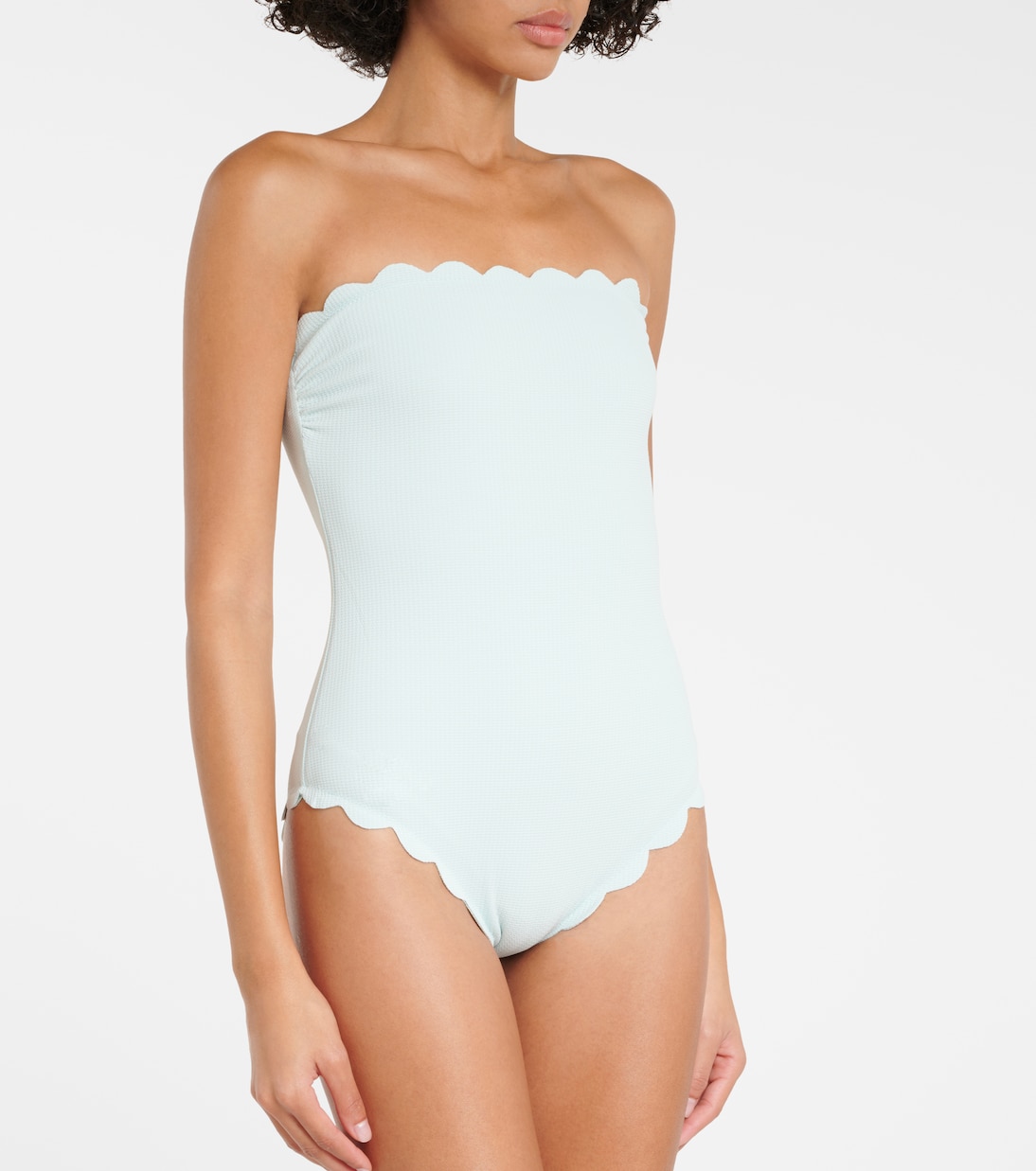 Costume intero smerlato senza spalline | Marysia