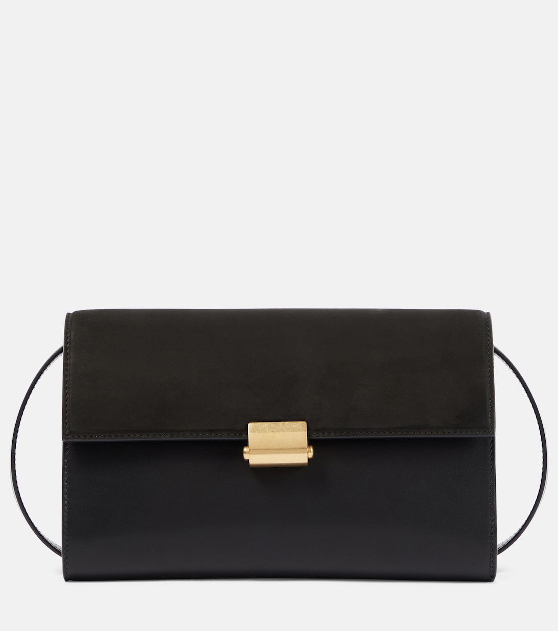 Borsa a tracolla Laurie in suede e pelle | The Row
