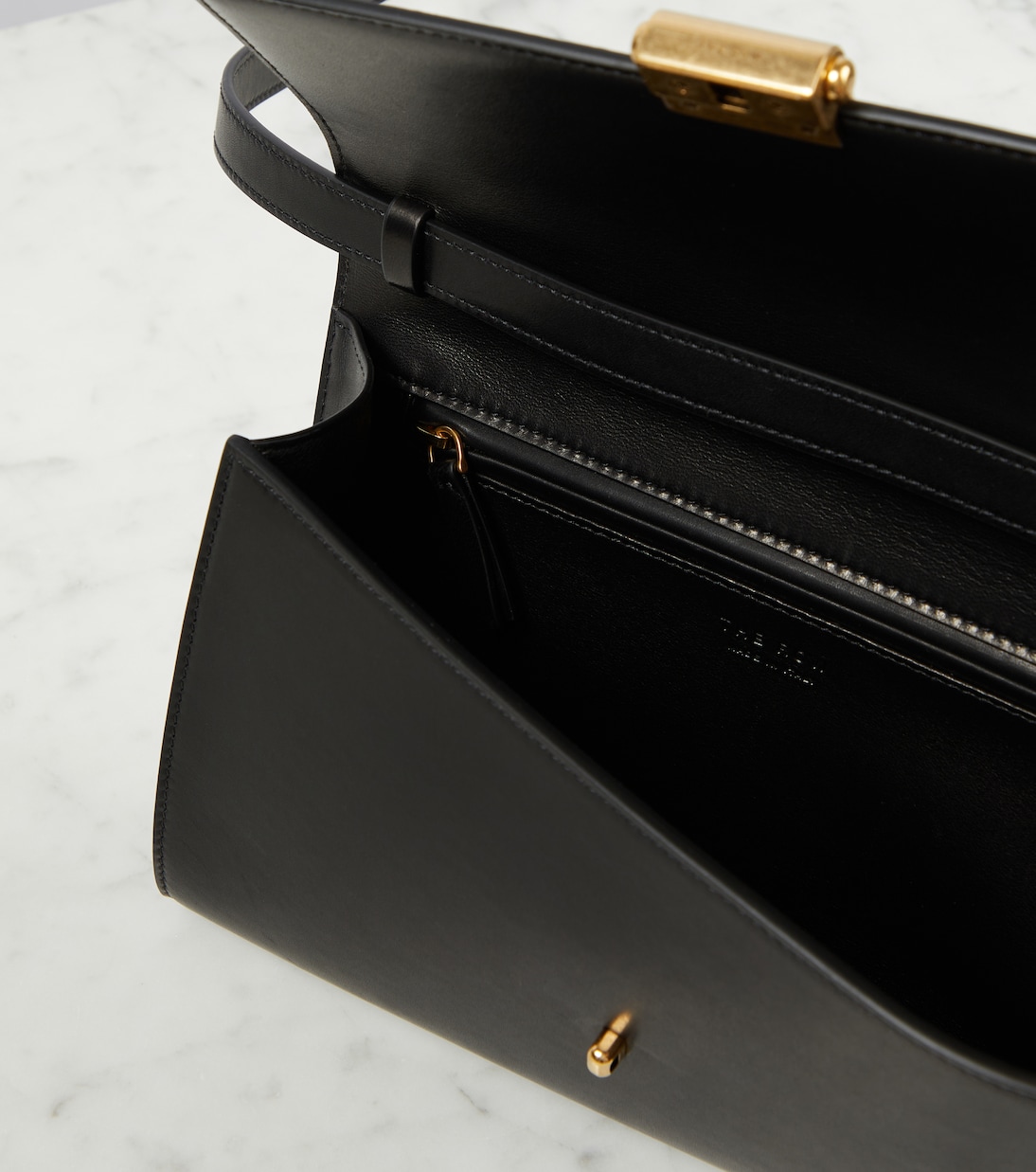 Borsa a tracolla Laurie in suede e pelle | The Row