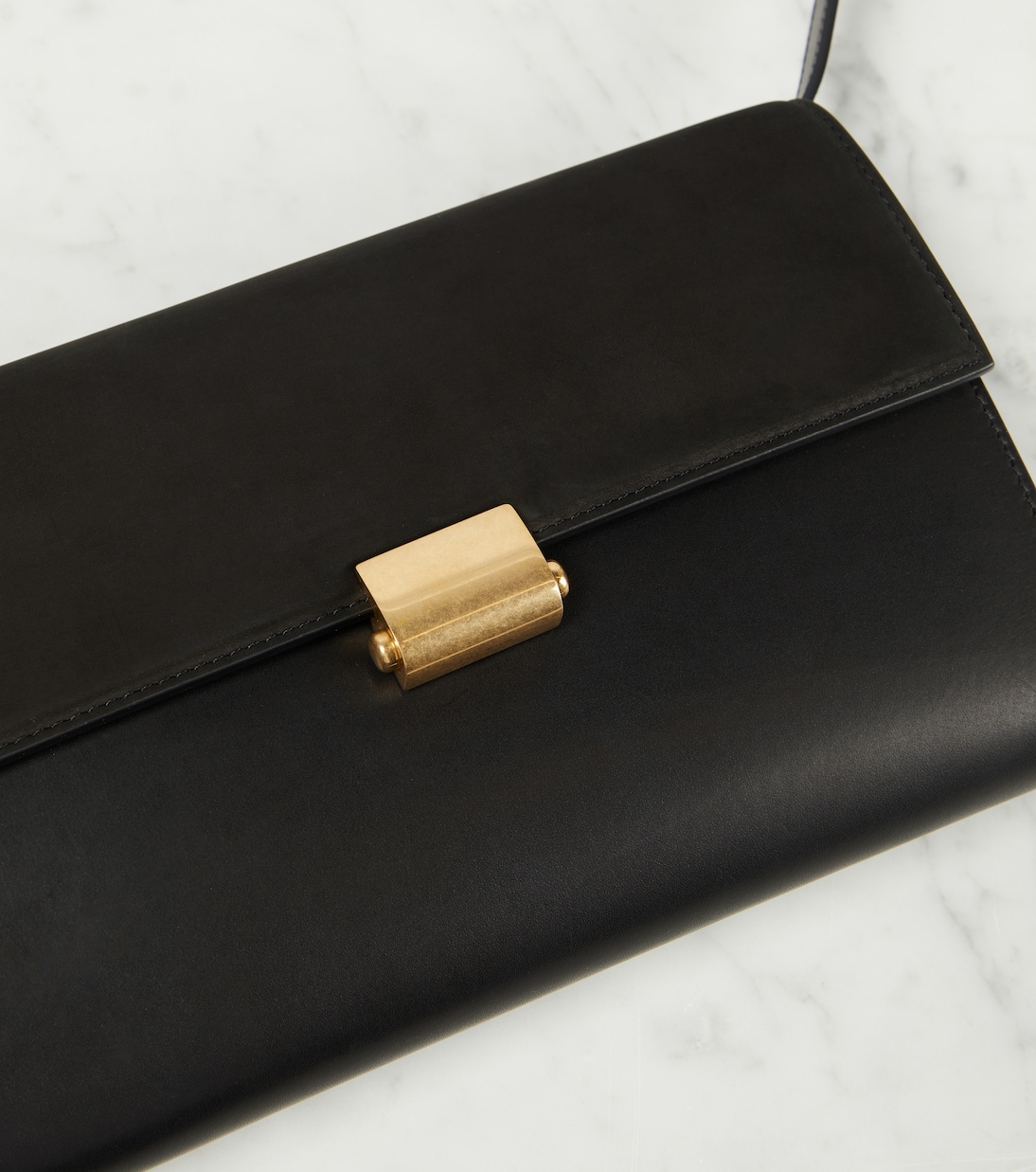 Borsa a tracolla Laurie in suede e pelle | The Row