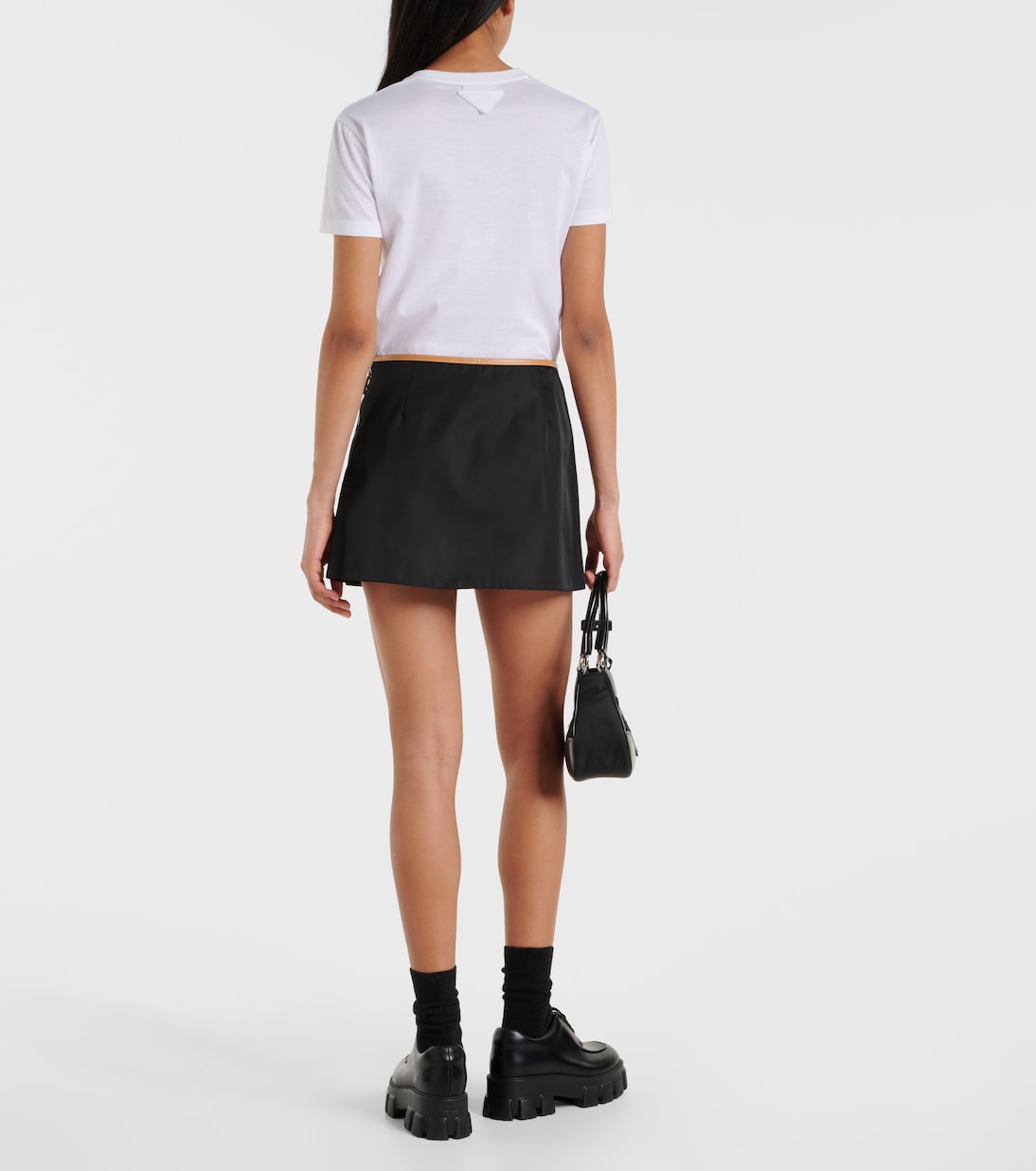 Mini-jupe en Re-Nylon | Prada