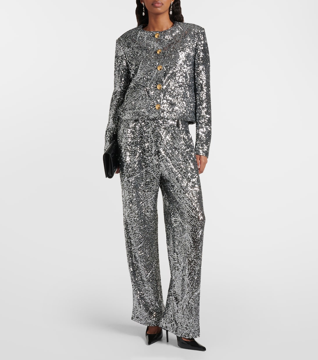 Fox sequined straight pants | Blazé Milano