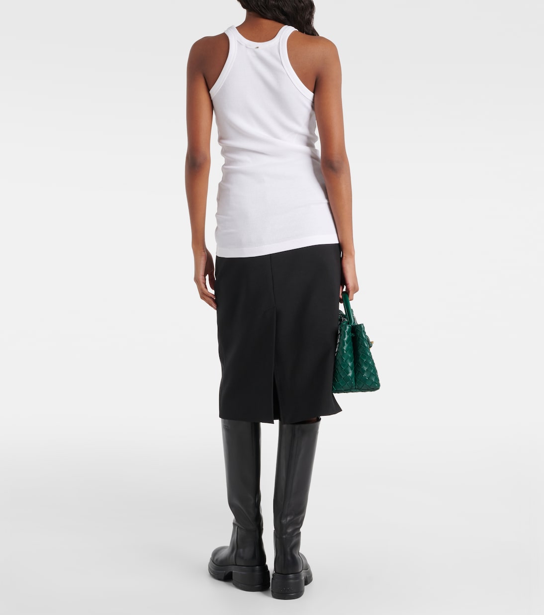 Nastie cotton and silk-blend tank top | Sportmax