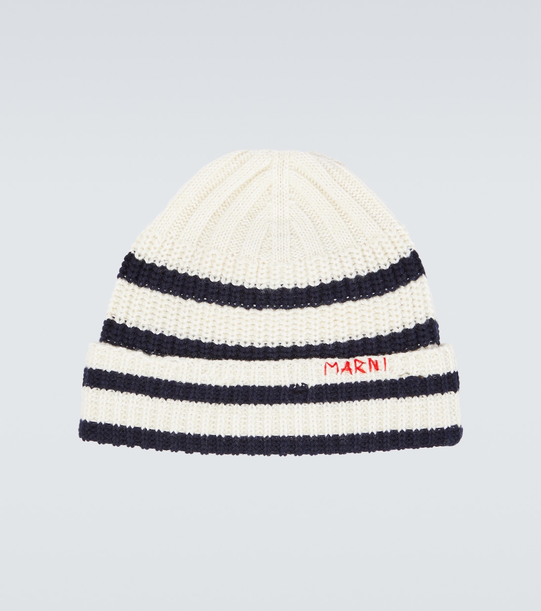 Striped virgin wool beanie | Marni