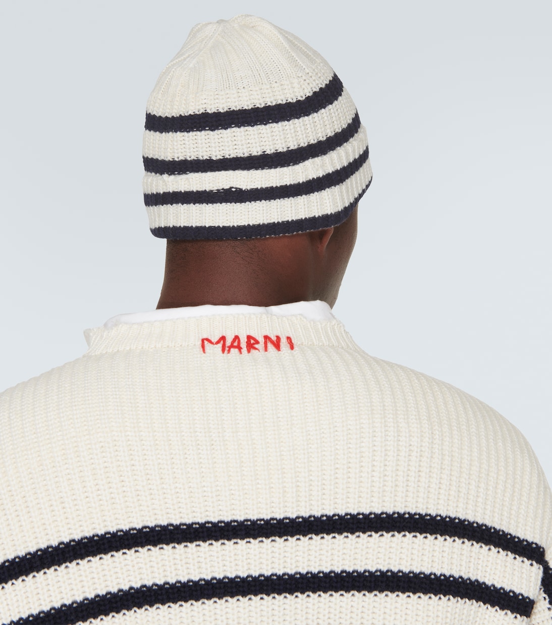 Striped virgin wool beanie | Marni