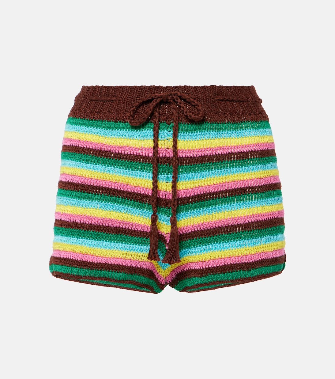 Short rayé en crochet de coton | Anna Kosturova
