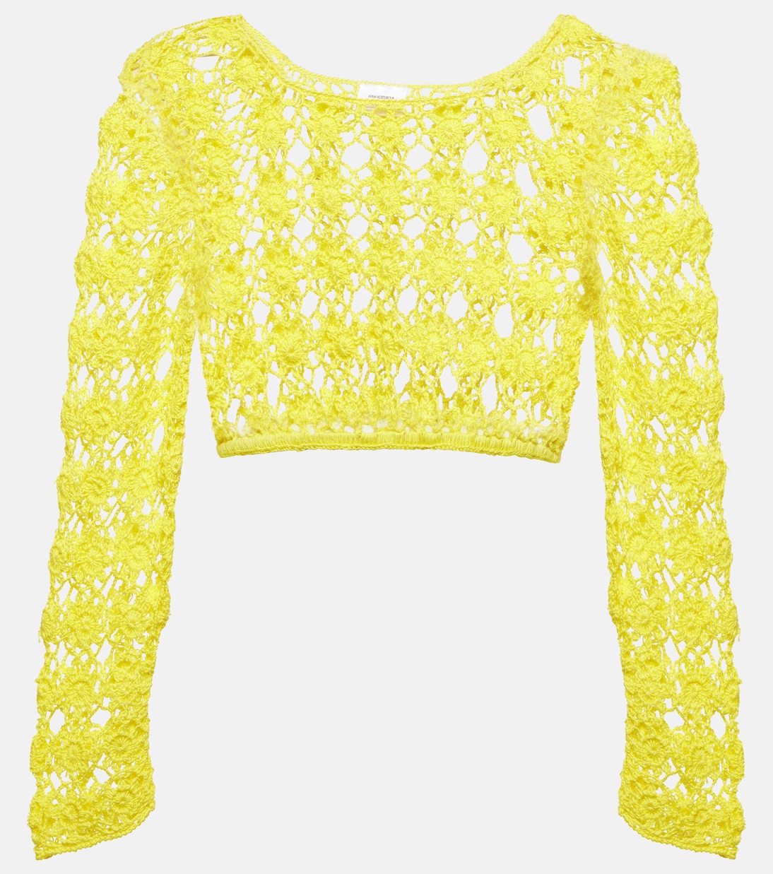 Crop top Bella de croché de algodón | Anna Kosturova