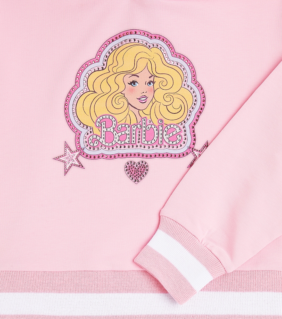 x Barbie® - Felpa in jersey di misto cotone | Monnalisa