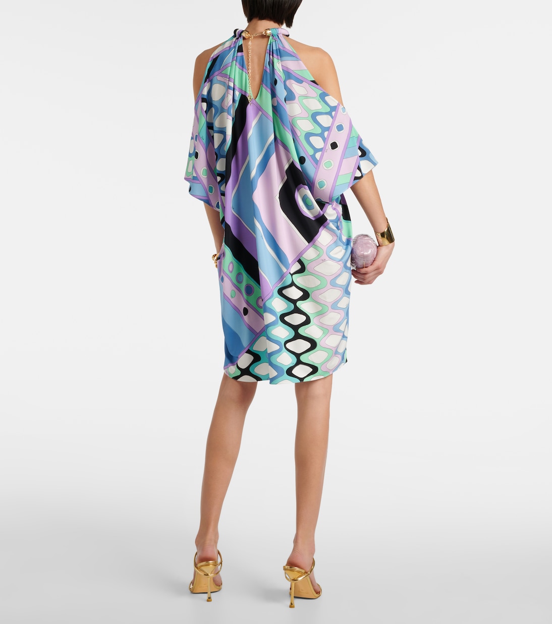 Vivara-print jersey satin kaftan | Pucci