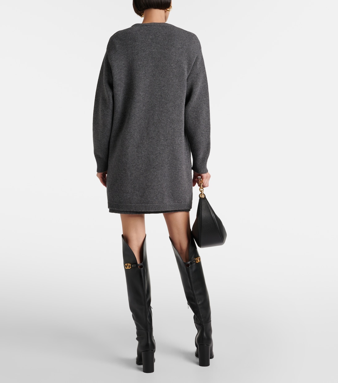 Cardigan oversize VGold in lana vergine | Valentino