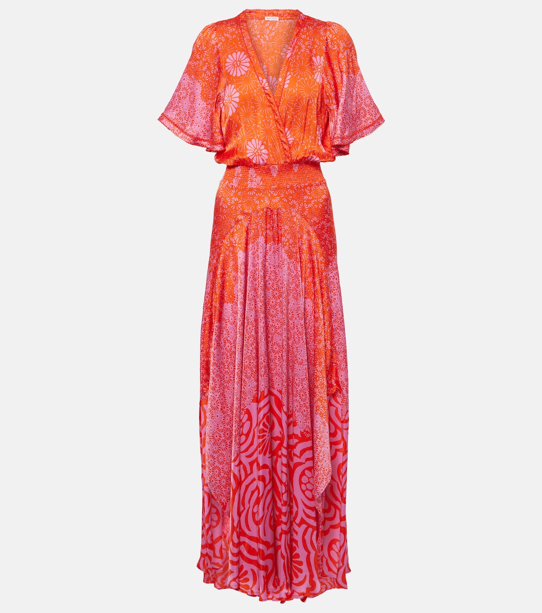 Mabelle printed front-slit maxi dress | Poupette St Barth