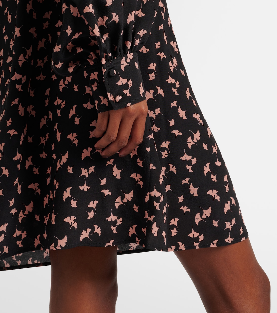 Abito corto in chiffon di seta | Chloé