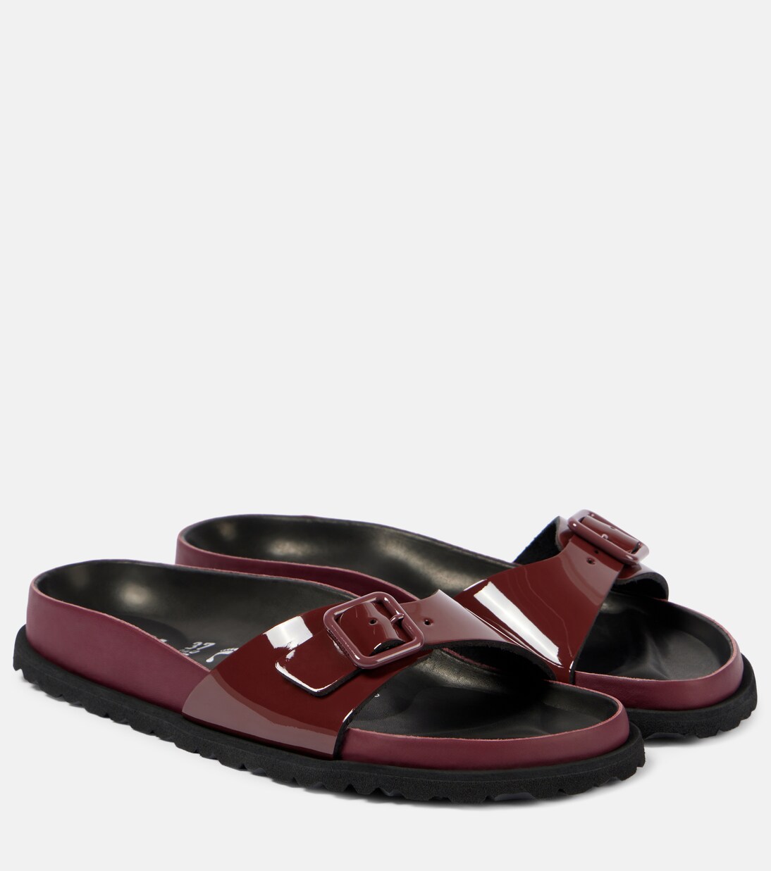 Madrid patent leather slides in red Birkenstock 1774 Mytheresa