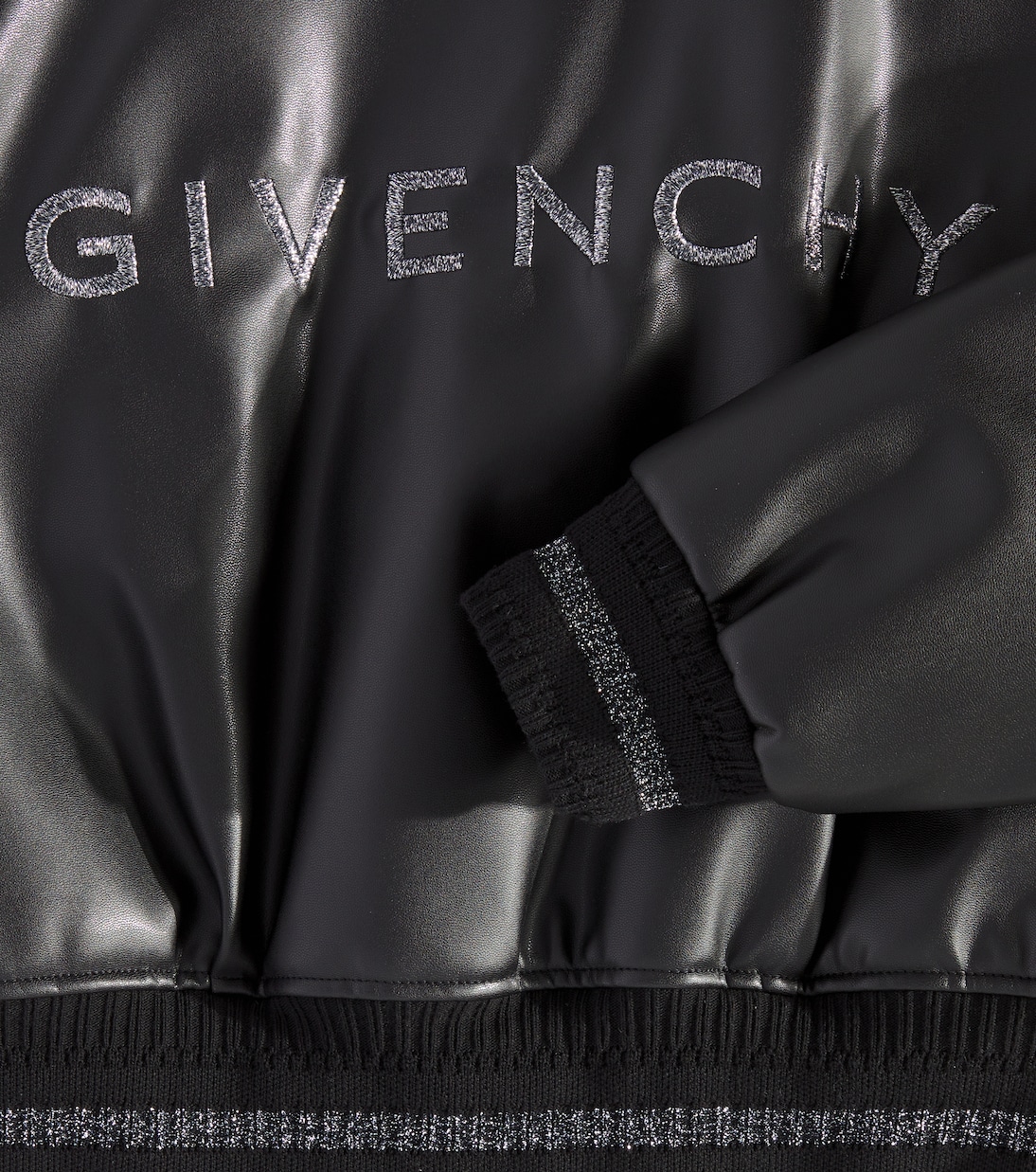 Giacca in similpelle con logo | Givenchy Kids