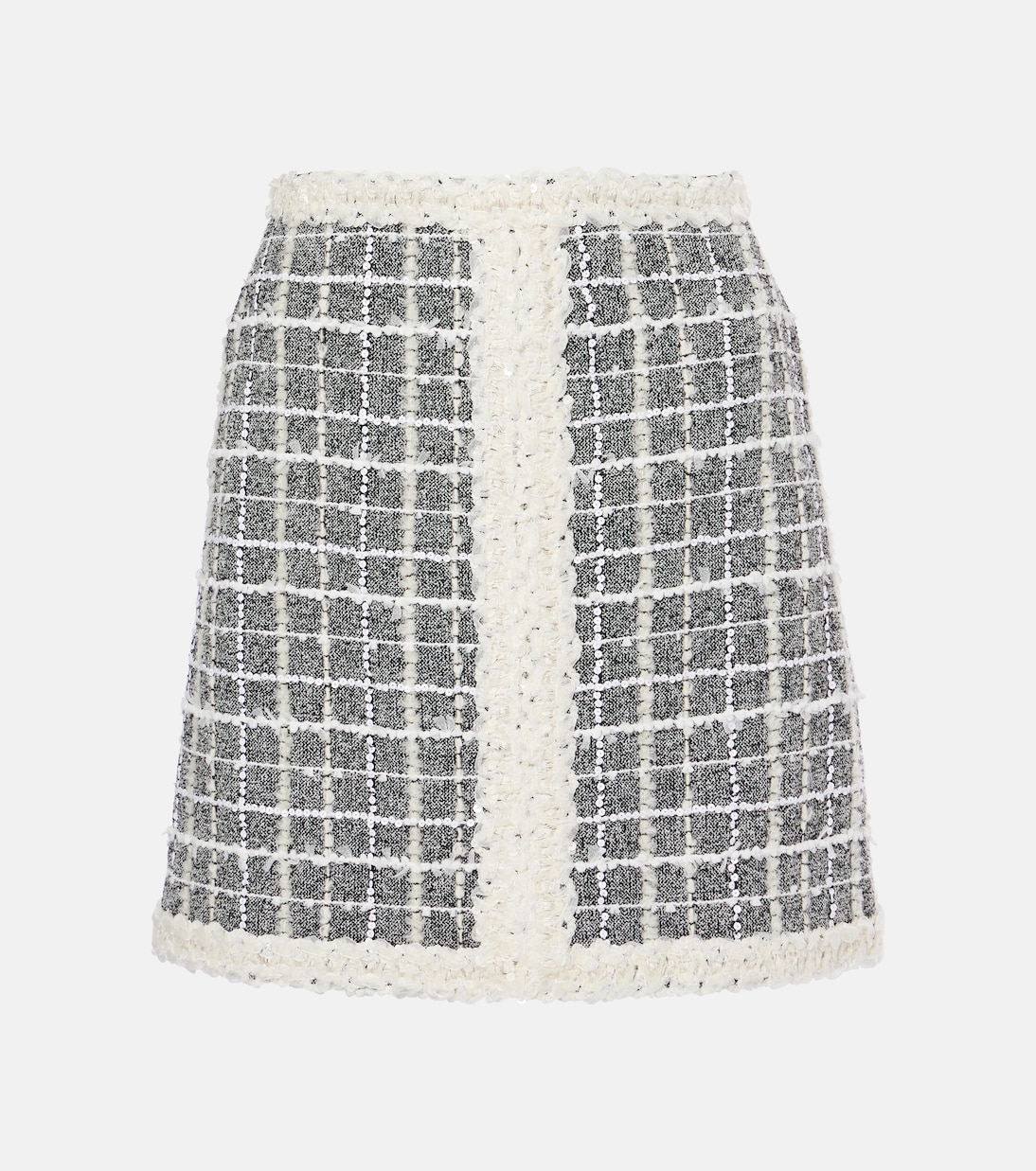 Minifalda de bouclé a cuadros | Giambattista Valli