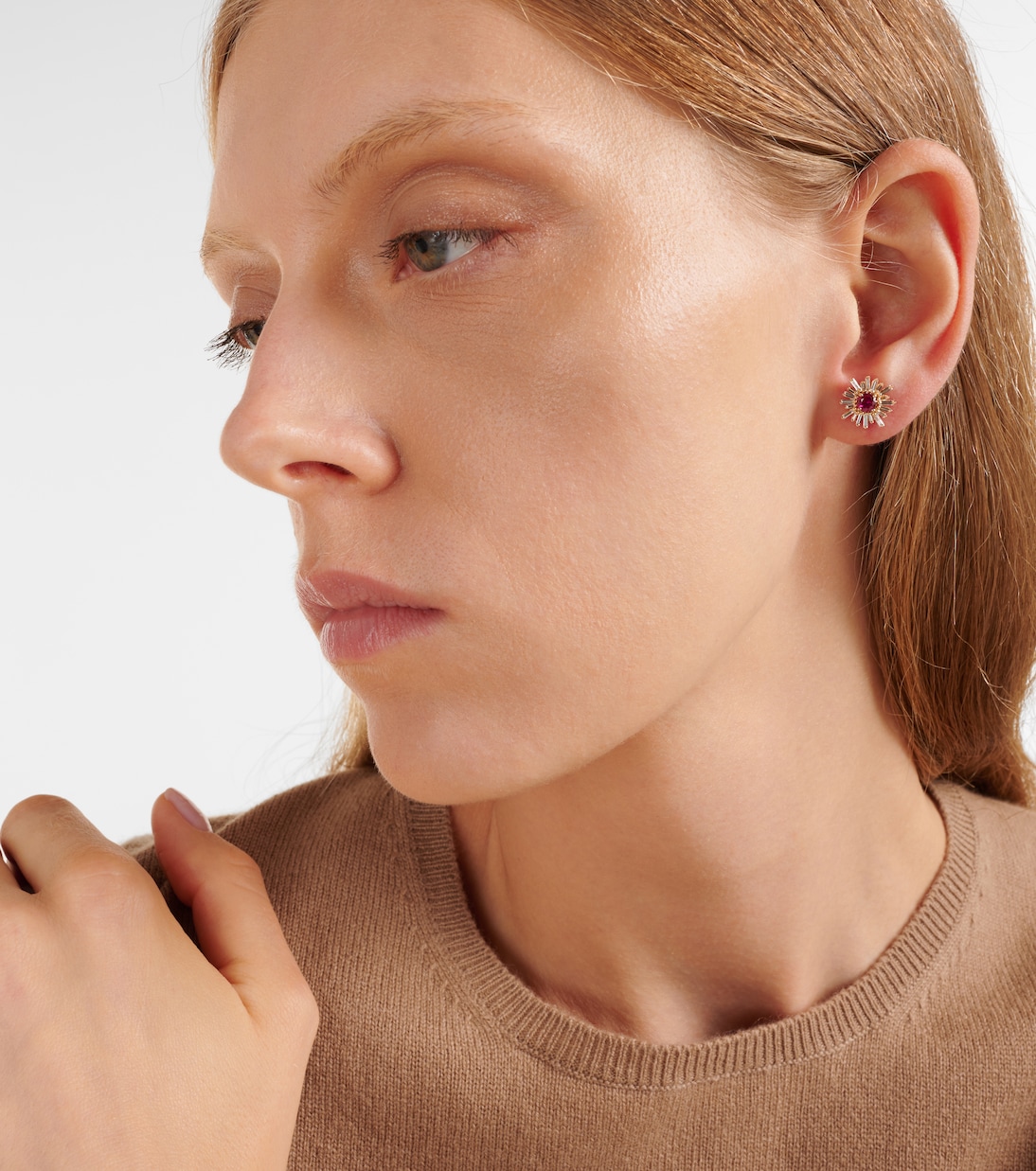 Boucles d'oreilles One of a Kind en or 18 ct, rubis et diamants | Suzanne Kalan