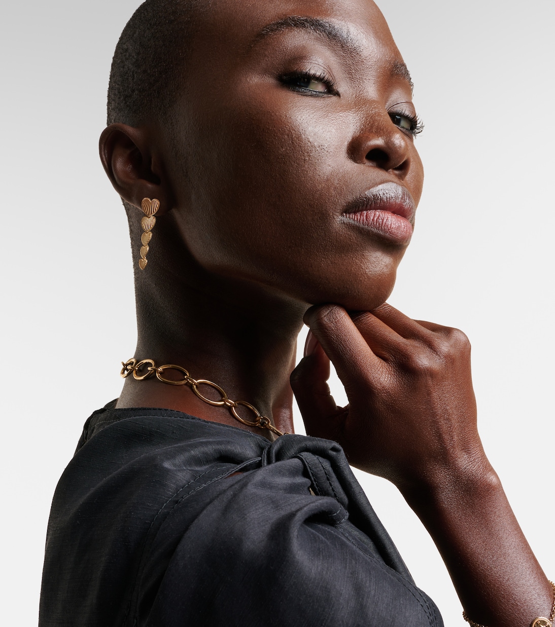 Boucle d'oreille unique True Love en or 18 ct | FoundRae