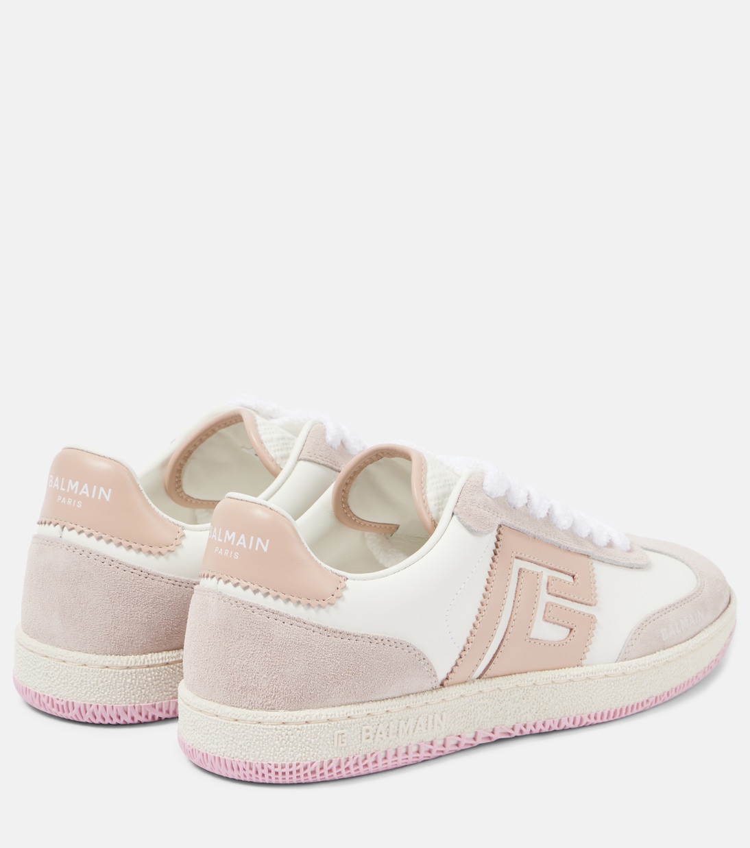 Sneakers Swan in pelle e suede | Balmain