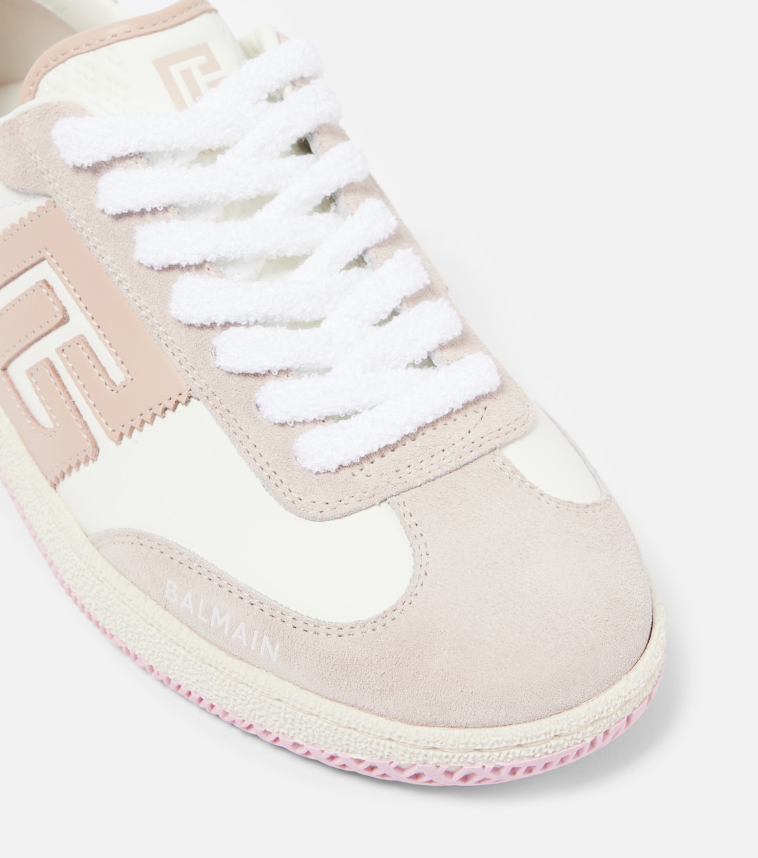 Sneakers Swan in pelle e suede | Balmain