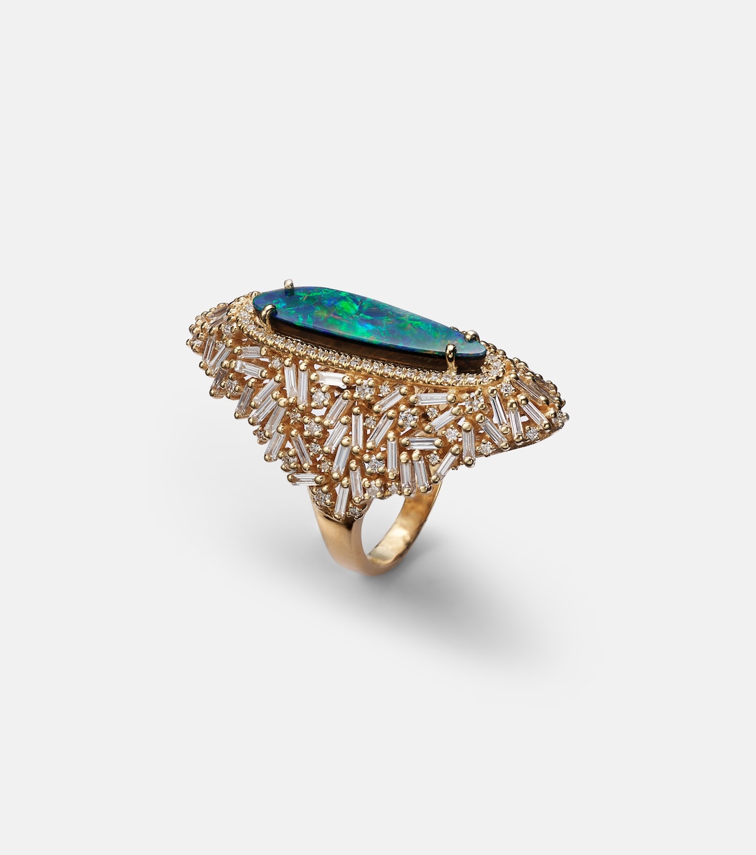 Bague en or 18 ct, diamants et opale | Suzanne Kalan
