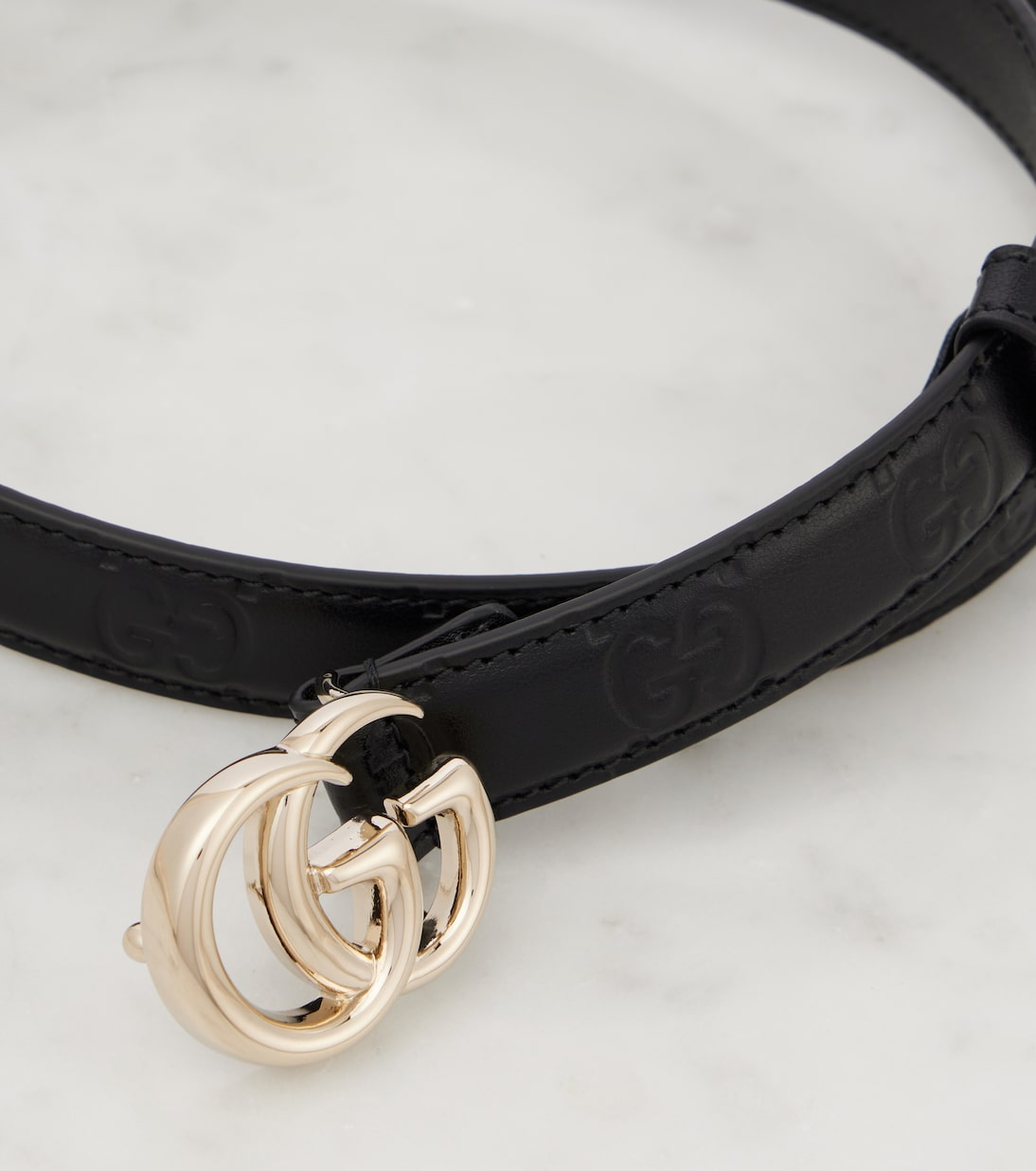 Cintura in pelle GG Marmont di GUCCI per stile giovane e trendy